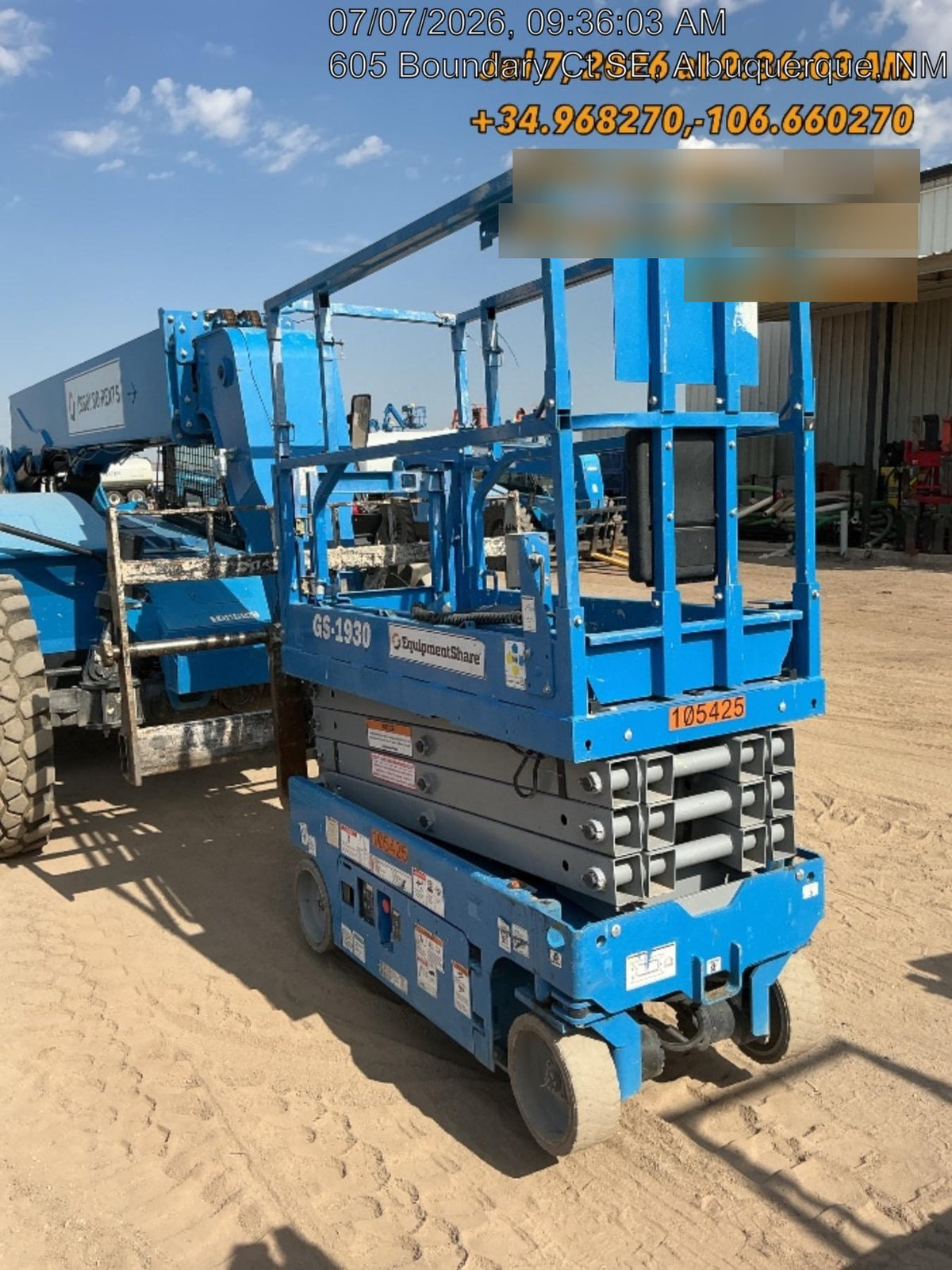2020 Genie GS-1930 Solid Non Marking Tires, Beacon, Folding rails with half height swing gate