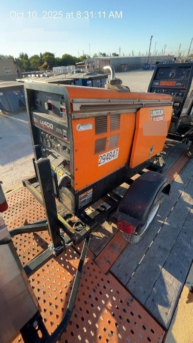 2023 Lincoln Electric LE400 Kubota V1505, Trlr, Cable Rack, Light Kit, ES Decals, T3