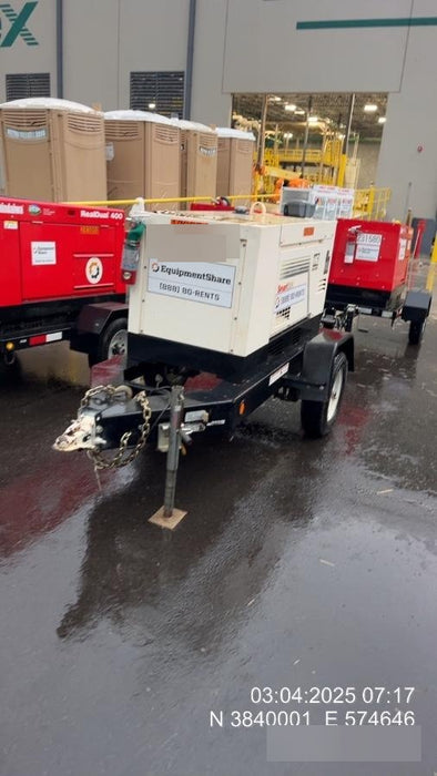 2020 Multiquip DLW400ESA4 400 amp Welder, 14kW, 120/240V, T4F Kubota, Trailer