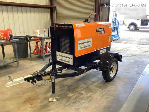 2021 Lincoln Electric Vantage 322 Vantage 322 Ready Pak 3 w/ Decals, ORANGE (includes trailer, cable rack, fender light kit) NO Telematics