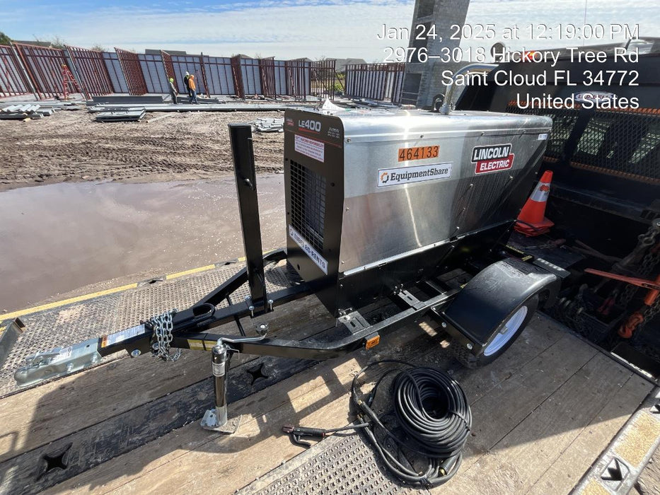 2024 Lincoln Electric LE400 Kubota V1505, Trlr, Cable Rack, Light Kit, ES Decals, T3