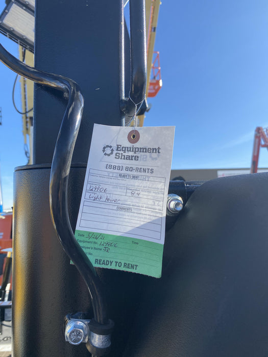 2021 Allmand NLV3GR (4) LED Light Fixture 350W, 23' Vertical Mast, 3kW Prime, Towable, Deep Sea L401, Leveling Jacks, Yanmar T4F 5.8hp