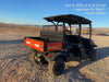 2022 Kubota RTV-X1140W-H Plastic Canopy, Windshield Acrylic Clear, LED Strobe Light, Wire Harness Kit, Back up Alarm
