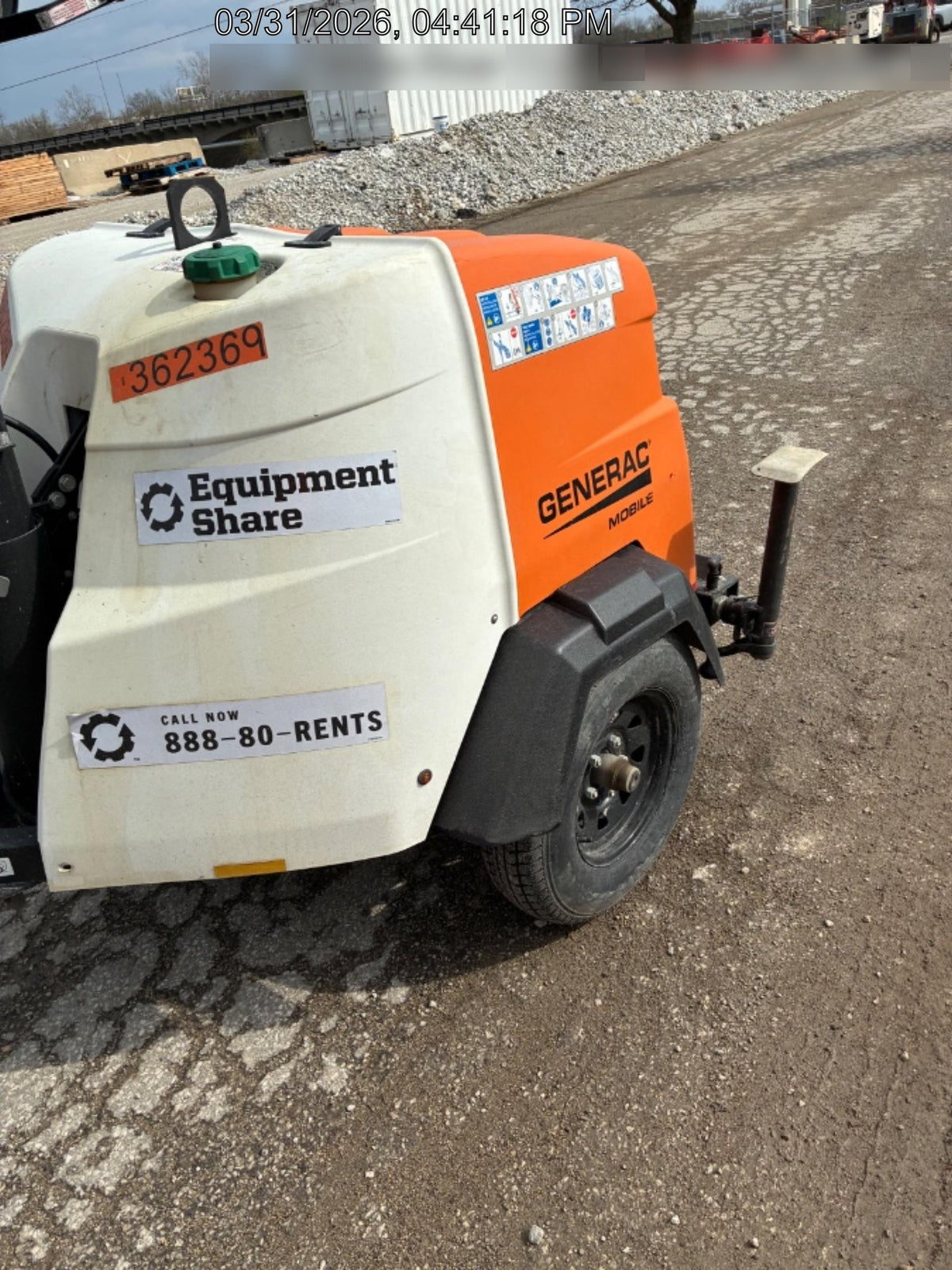 2023 Generac MLT2 Diesel, Flex Switch 120V Input, Powerzone Controller, 
(4) 320W LED Lights, 4kW Generator, 39.9 Gal Fuel Tank, 2" Ball, T3