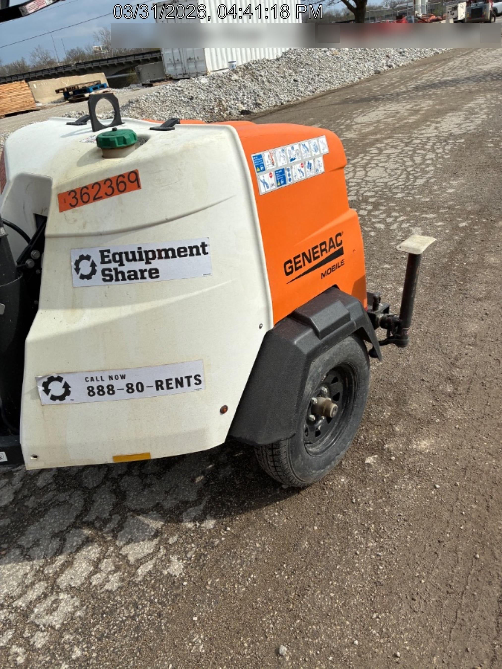 2023 Generac MLT2 Diesel, Flex Switch 120V Input, Powerzone Controller, 
(4) 320W LED Lights, 4kW Generator, 39.9 Gal Fuel Tank, 2" Ball, T3