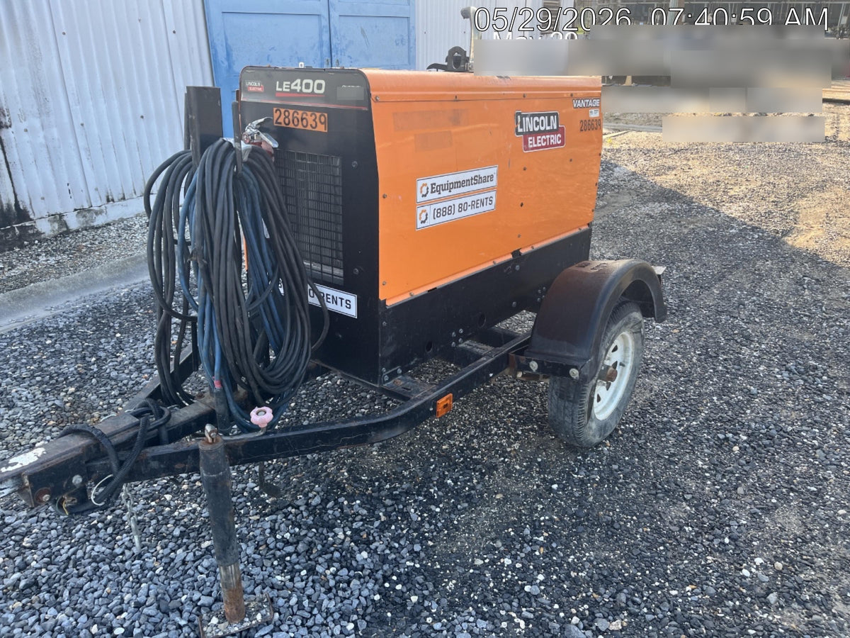 2022 Lincoln Electric LE400 Kubota V1505, Trlr, Cable Rack, Light Kit, ES Decals, T3