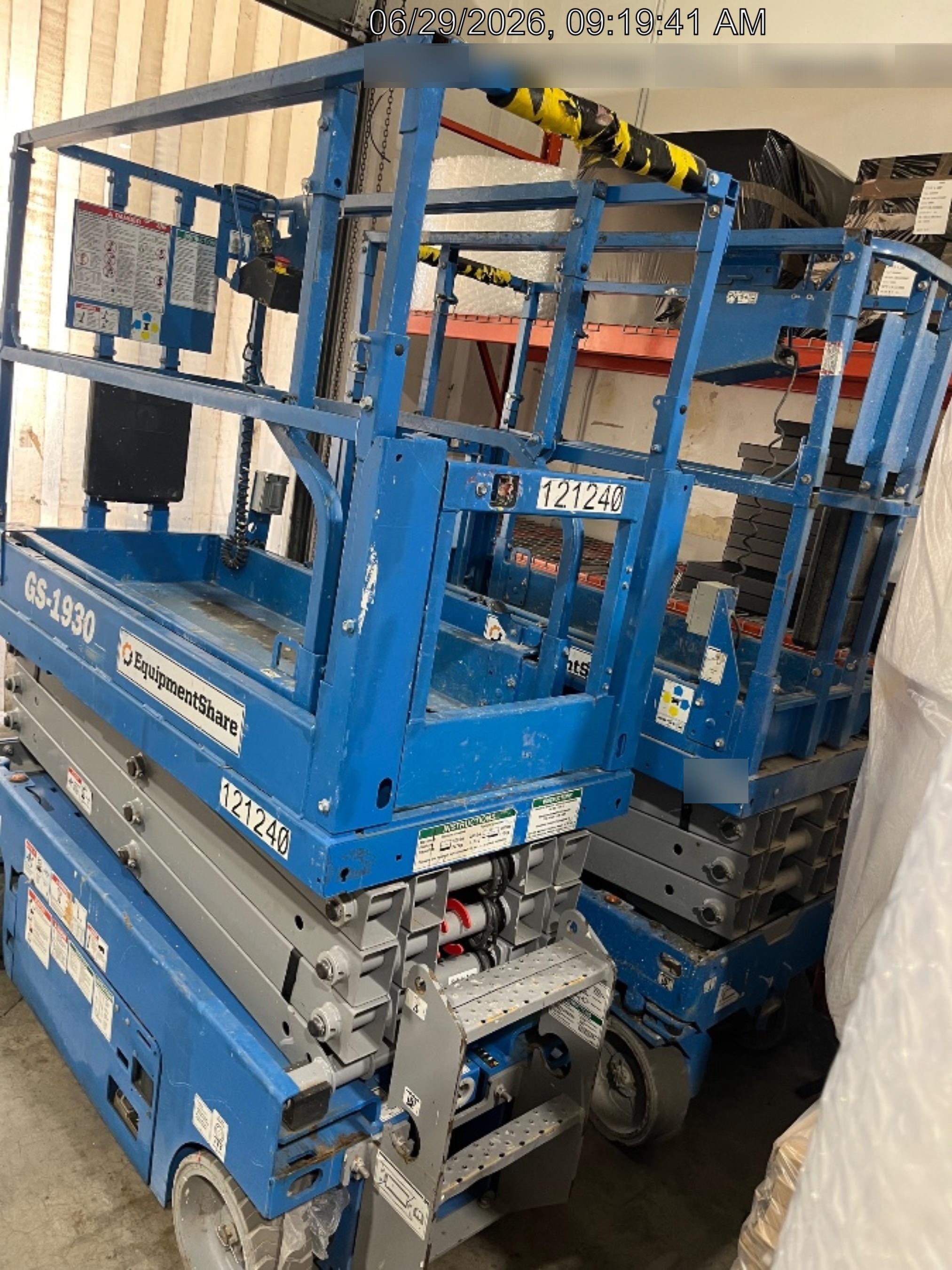 2020 Genie GS-1930 Solid Non Marking Tires, Beacon, Folding rails with half height swing gate, Telematics