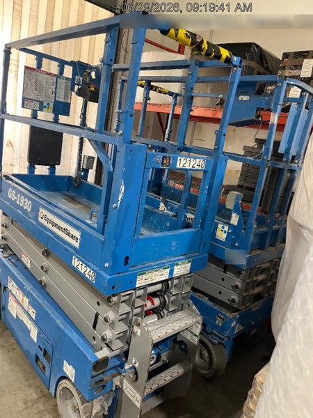 2020 Genie GS-1930 Solid Non Marking Tires, Beacon, Folding rails with half height swing gate, Telematics