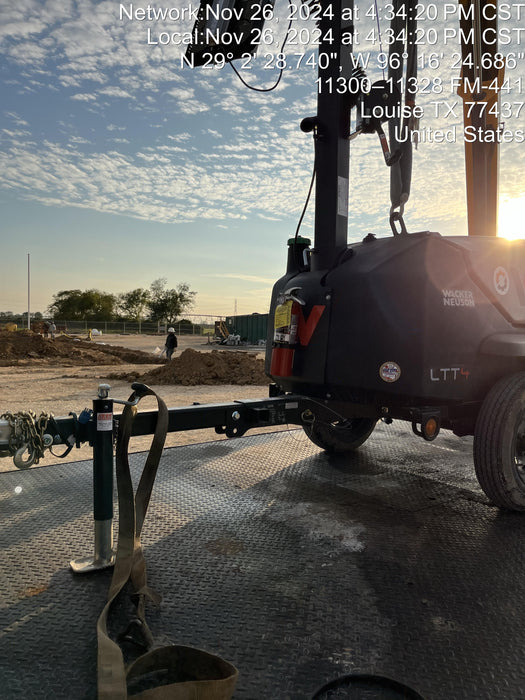 2024 Wacker Neuson LTT4 Diesel, Kohler KDW702, Deep Sea Controller, Auto Start, LED 320W, Bypass Outlet, T3