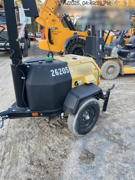 2022 Allmand NLV3GR (4) LED Light Fixture 350W, 23' Vertical Mast, 3kW Prime, Towable, ES Decals, T3