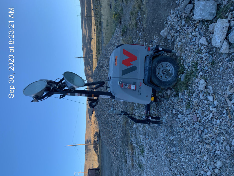 2019 Wacker Neuson LTV6L-MH Mobile Light Tower w/Fuel Level Sensor Installed
