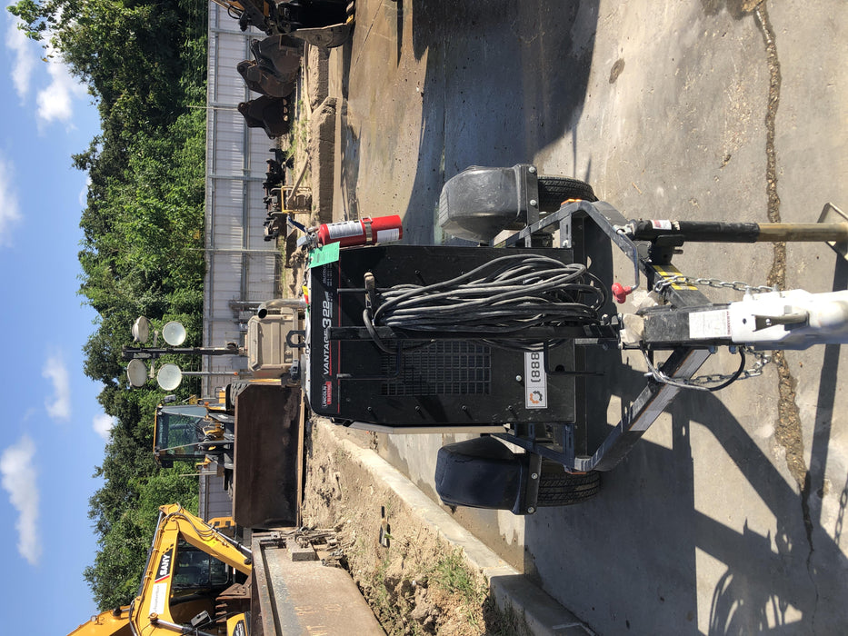 2019 Lincoln Electric Vantage 322 Welder Ready-Pak 3, Two wheel trailer, Fender and Light kit, Cable Rack