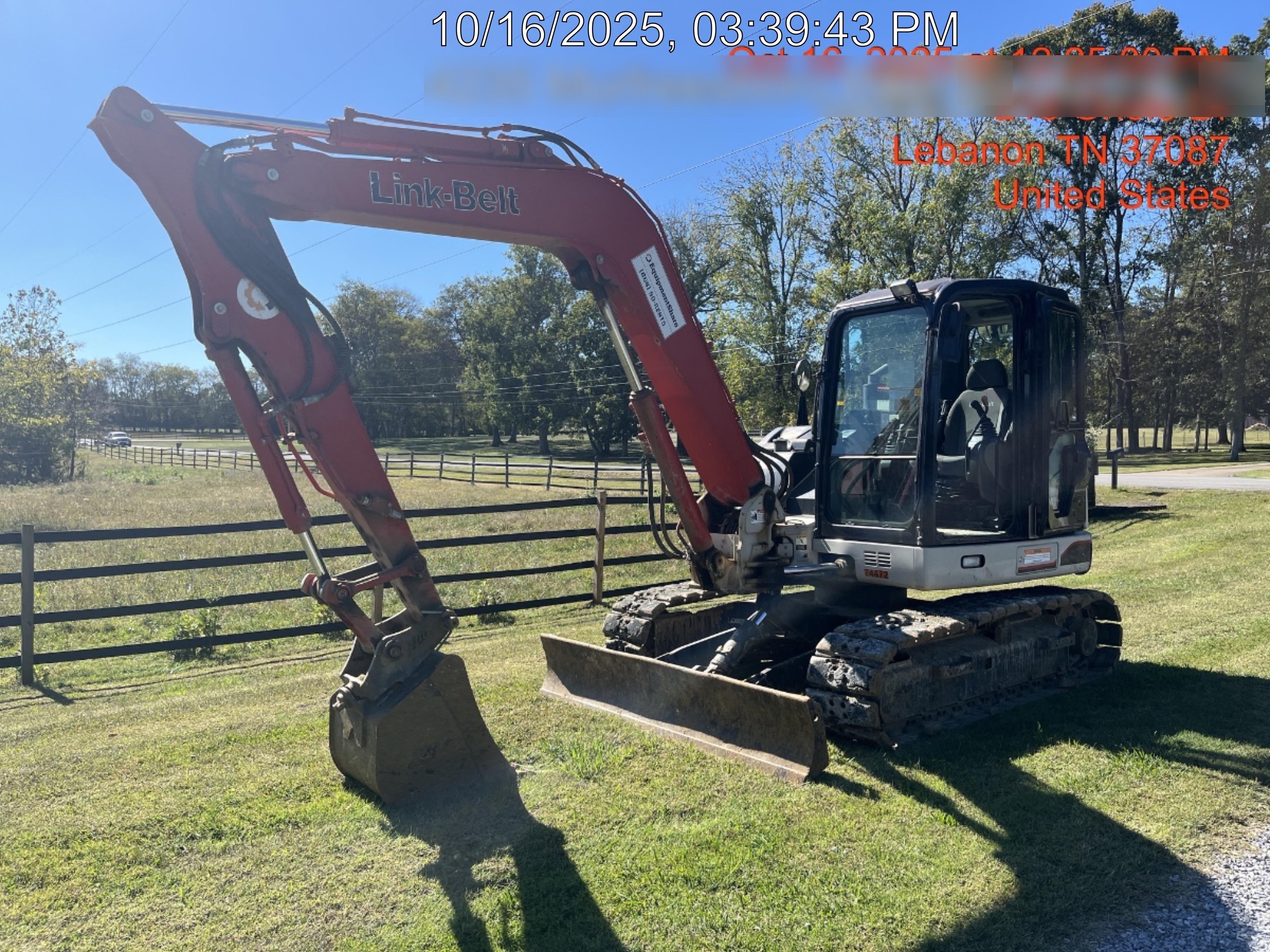 2020 Link-Belt 80X3EX EXC, 7'2" ARM, 17.7" RT, MFH(PJ)