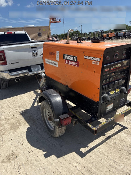 2022 Lincoln Electric LE400 Kubota V1505, Trlr, Cable Rack, Light Kit, ES Decals, T3