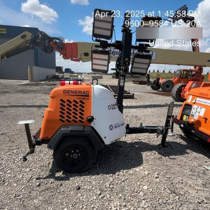 2024 Generac MLT2 Diesel, Flex Switch 120V Input, Powerzone Controller, 
(4) 320W LED Lights, 4kW Generator, 39.9 Gal Fuel Tank, 2" Ball, T3