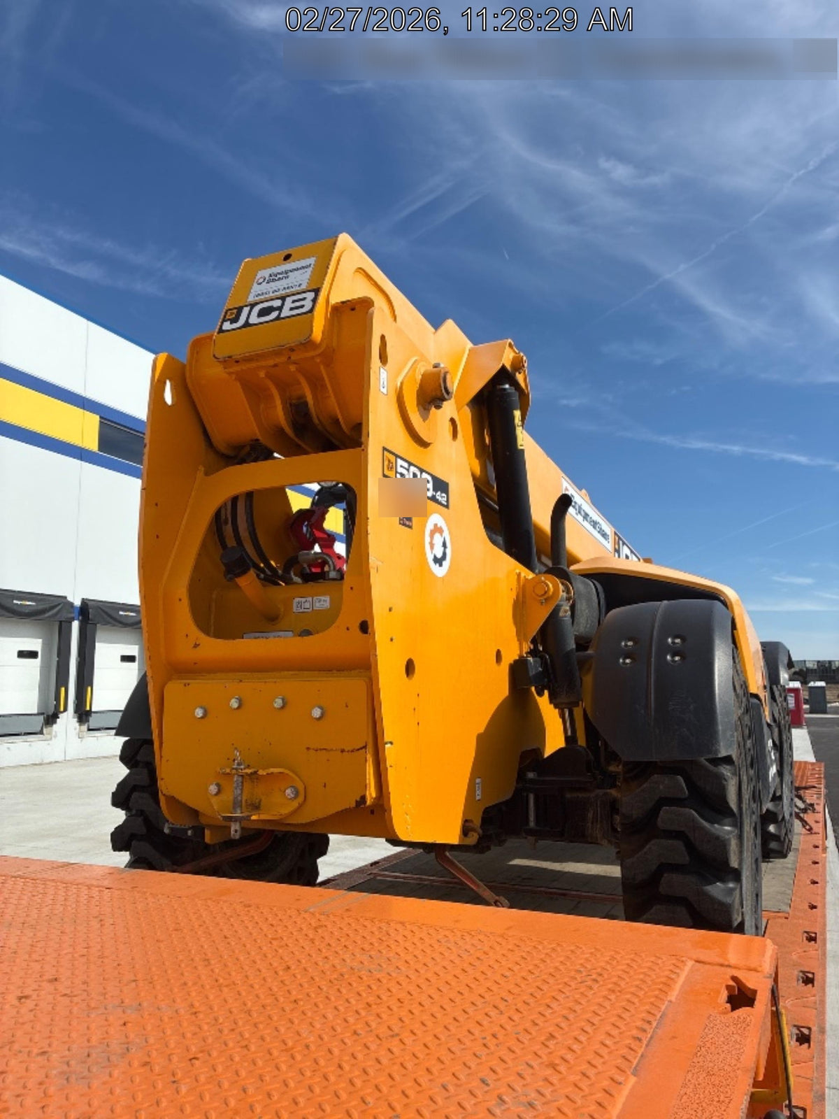 2020 JCB 509-42 Canopy, Solid Tires, Work Lights, Beacon, Aux Hydraulics, Back up Alarm, Lifting Eye, ES Decals