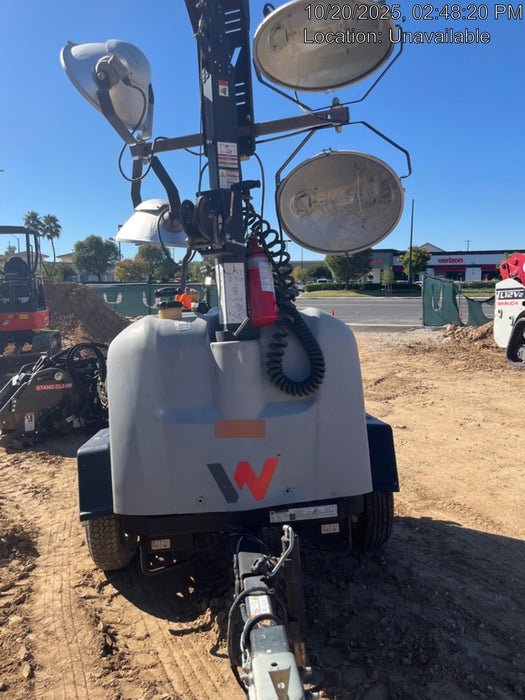 2019 Wacker Neuson LTV6L-MH Wacker Neuson LTV6L Mobile Light Tower w/Fuel Level Sensor Installed