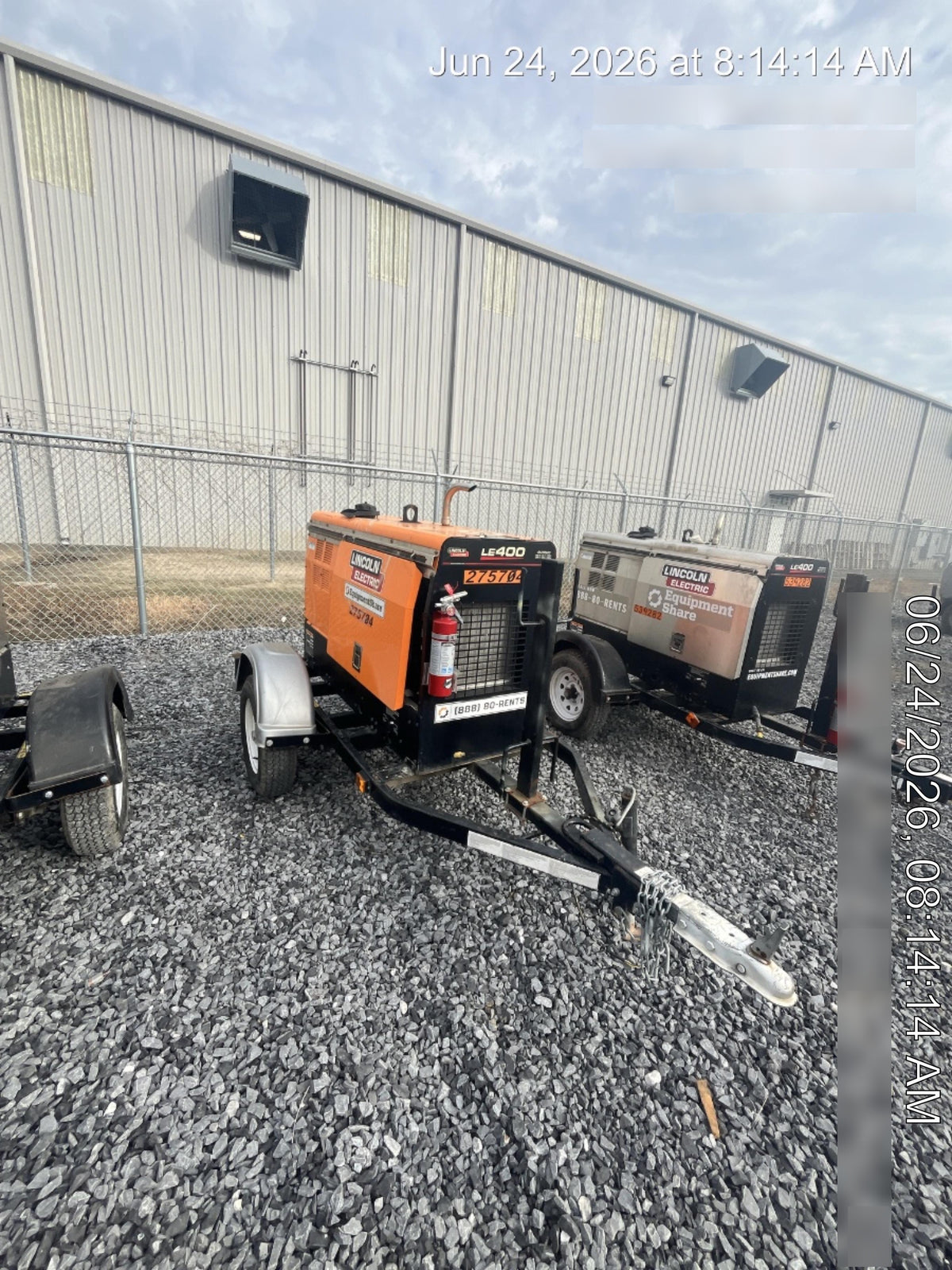 2022 Lincoln Electric LE400 Kubota V1505, Trlr, Cable Rack, Light Kit, ES Decals, T3