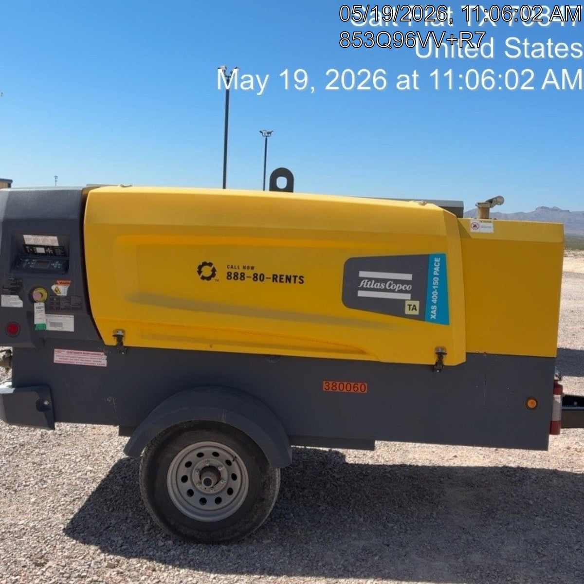 2023 ATLAS COPCO XAS 400-150 PACE