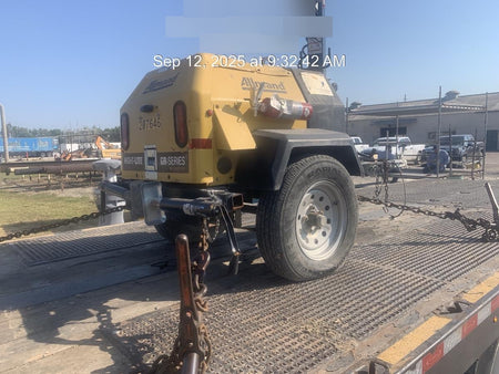 2022 Allmand NLV3GR (4) LED Light Fixture 350W, 23' Vertical Mast, 3kW Prime, Towable, Deep Sea L401, Leveling Jacks, Yanmar T4F 5.8hp