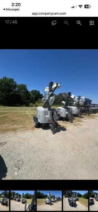 2018 Wacker Neuson LTV6L-MH Wacker Neuson LTV6L Mobile Light Tower w/Fuel Level Sensor Installed