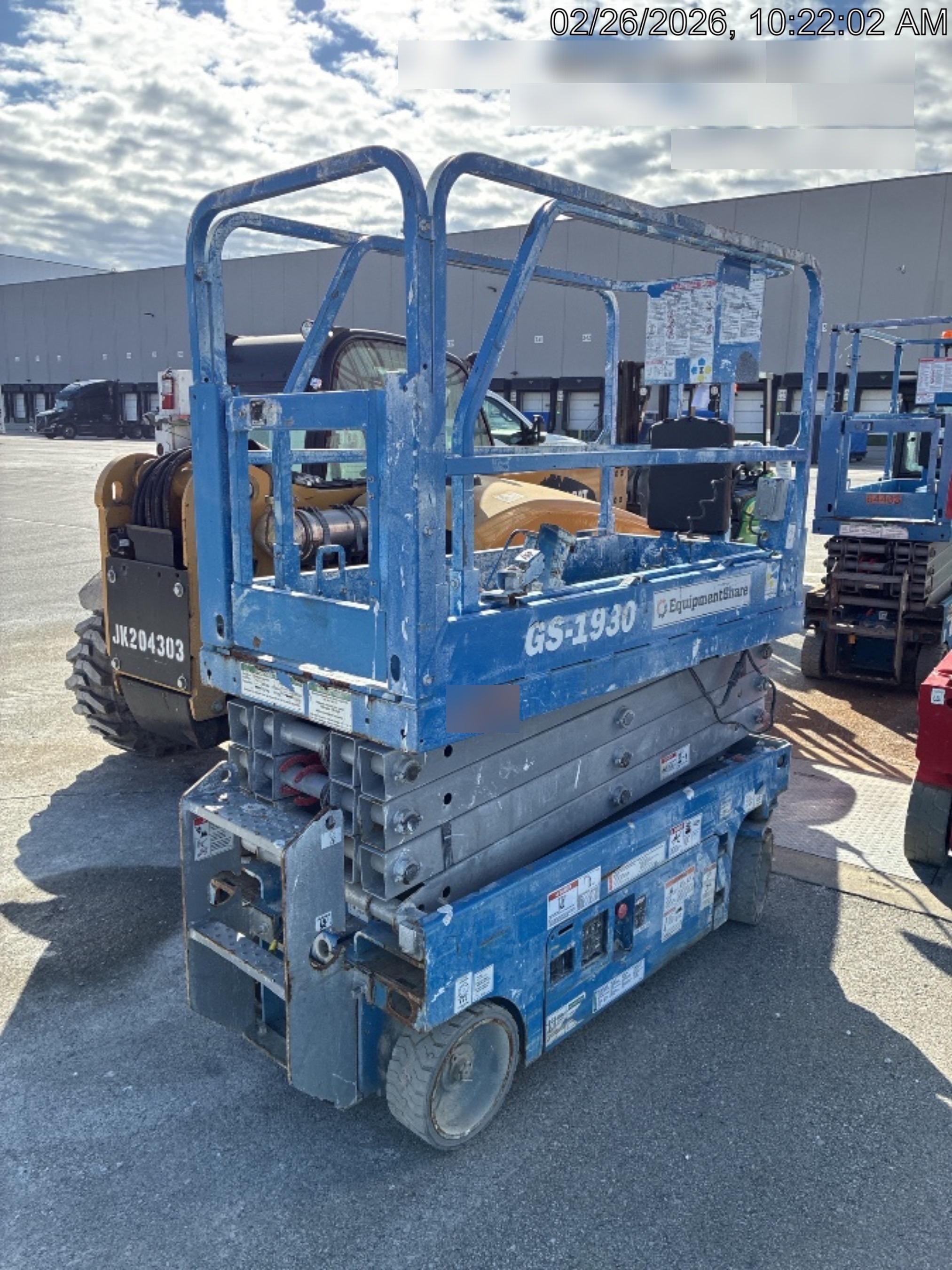 2020 Genie GS-1930 Solid Non Marking Tires, Beacon, Folding rails with half height swing gate