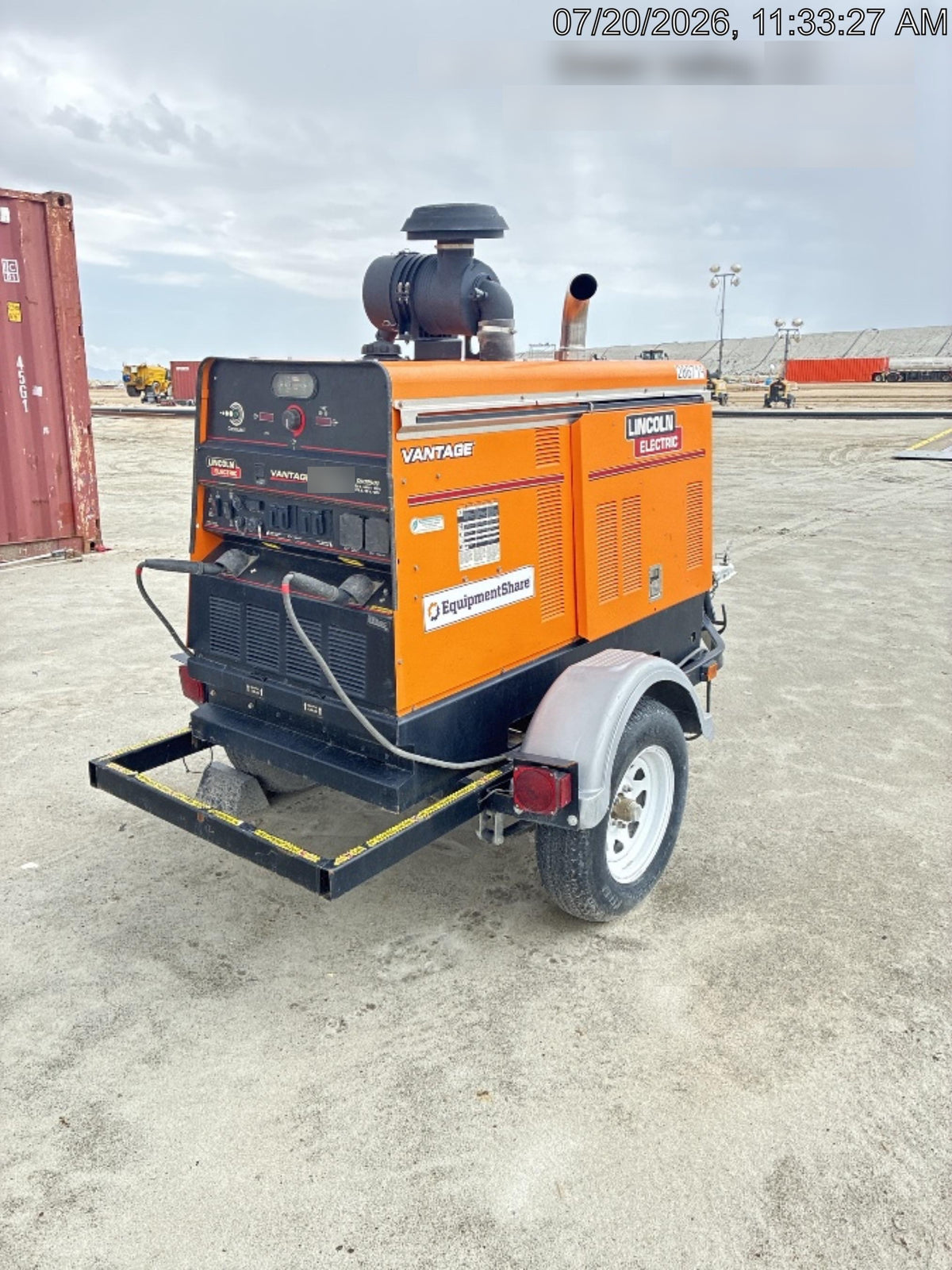 2022 Lincoln Electric Vantage 549X Crosslink Technology, Trailer Mounted, ES Decals, T3