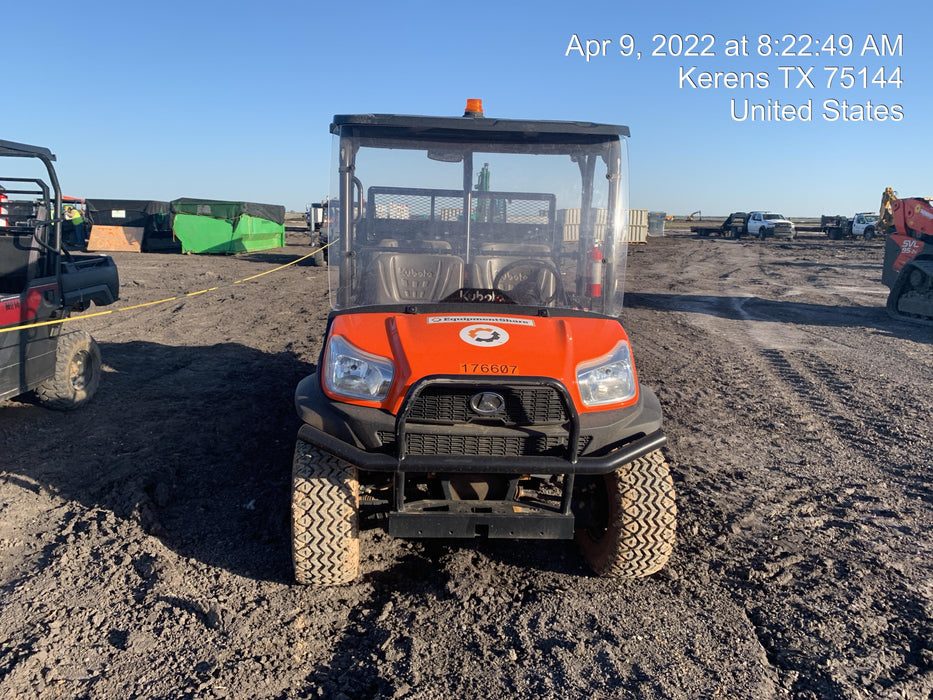 2022 Kubota RTV-X1140W-H Plastic Canopy, Windshield Acrylic Clear, LED Strobe Light, Wire Harness Kit, Back up Alarm