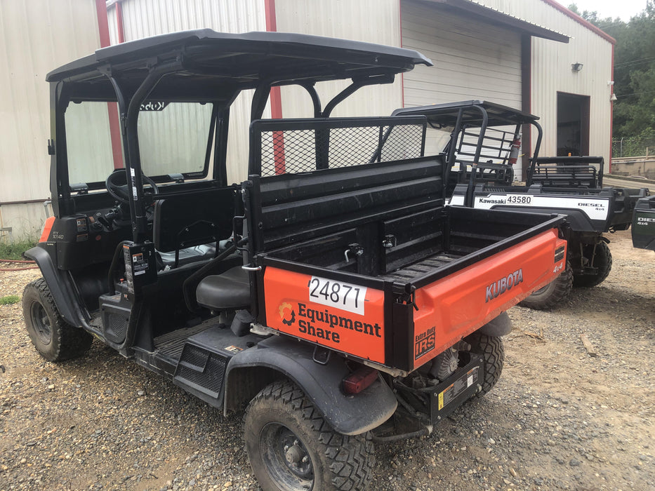 Kubota RTV-X1140W-H Kubota RTVX1140WH 4wd Utility Cart, LED Strobe, Windshield Tempered Glass, Pastic Canopy, Wire Harness Kit, Backup Alarm