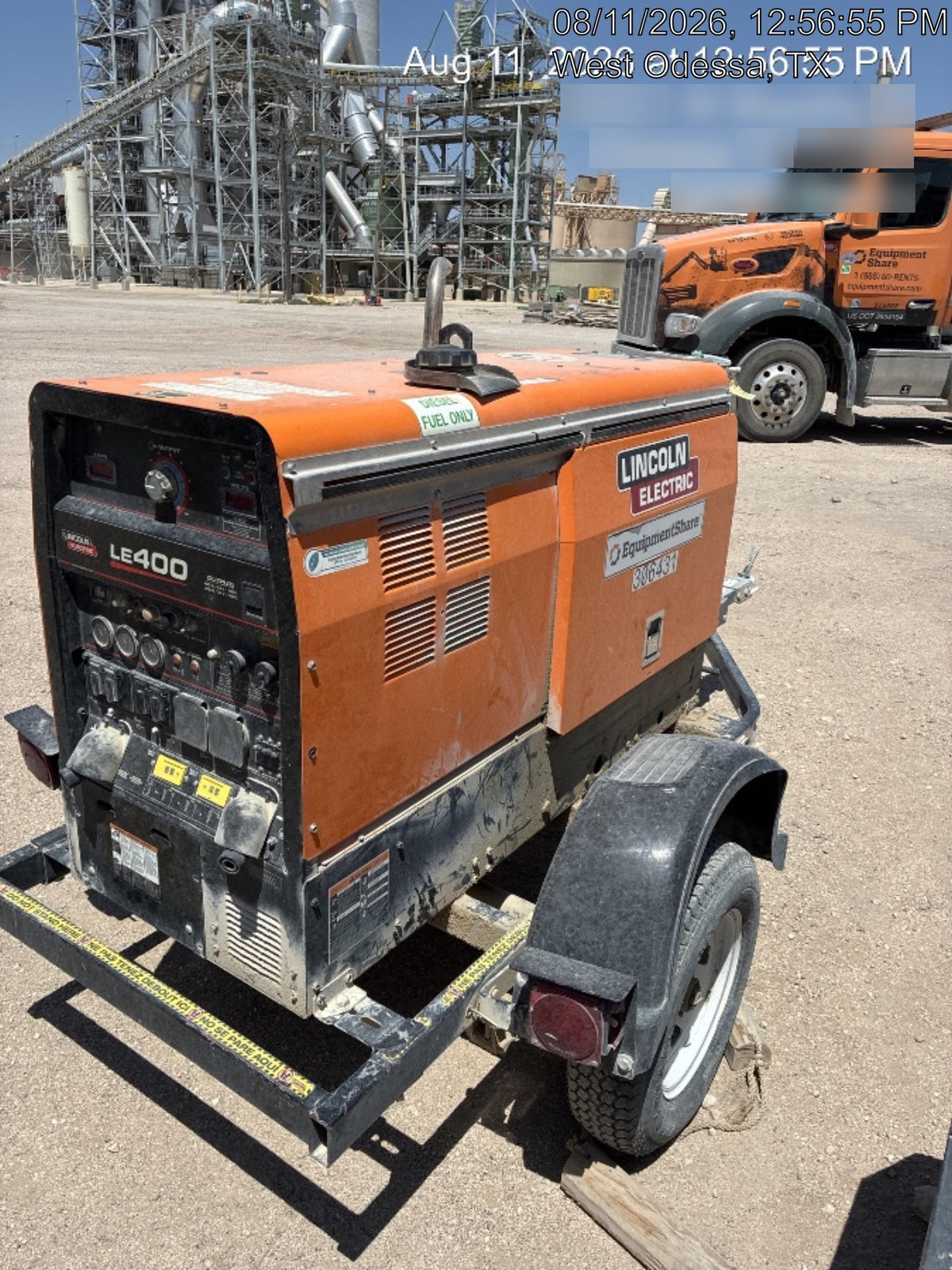 2023 Lincoln Electric LE400 Kubota V1505, Trlr, Cable Rack, Light Kit, ES Decals, T3
