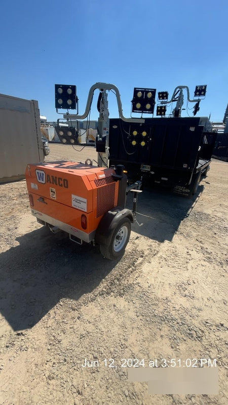 2024 Wanco WLTT-4MM4K Diesel, Deep Sea Controller, Shore Power Plug, Auto Start, (4) 350W LED Floodlights, 4kW Generator, 60 Gal Fuel Tank, 2" Ball, T3