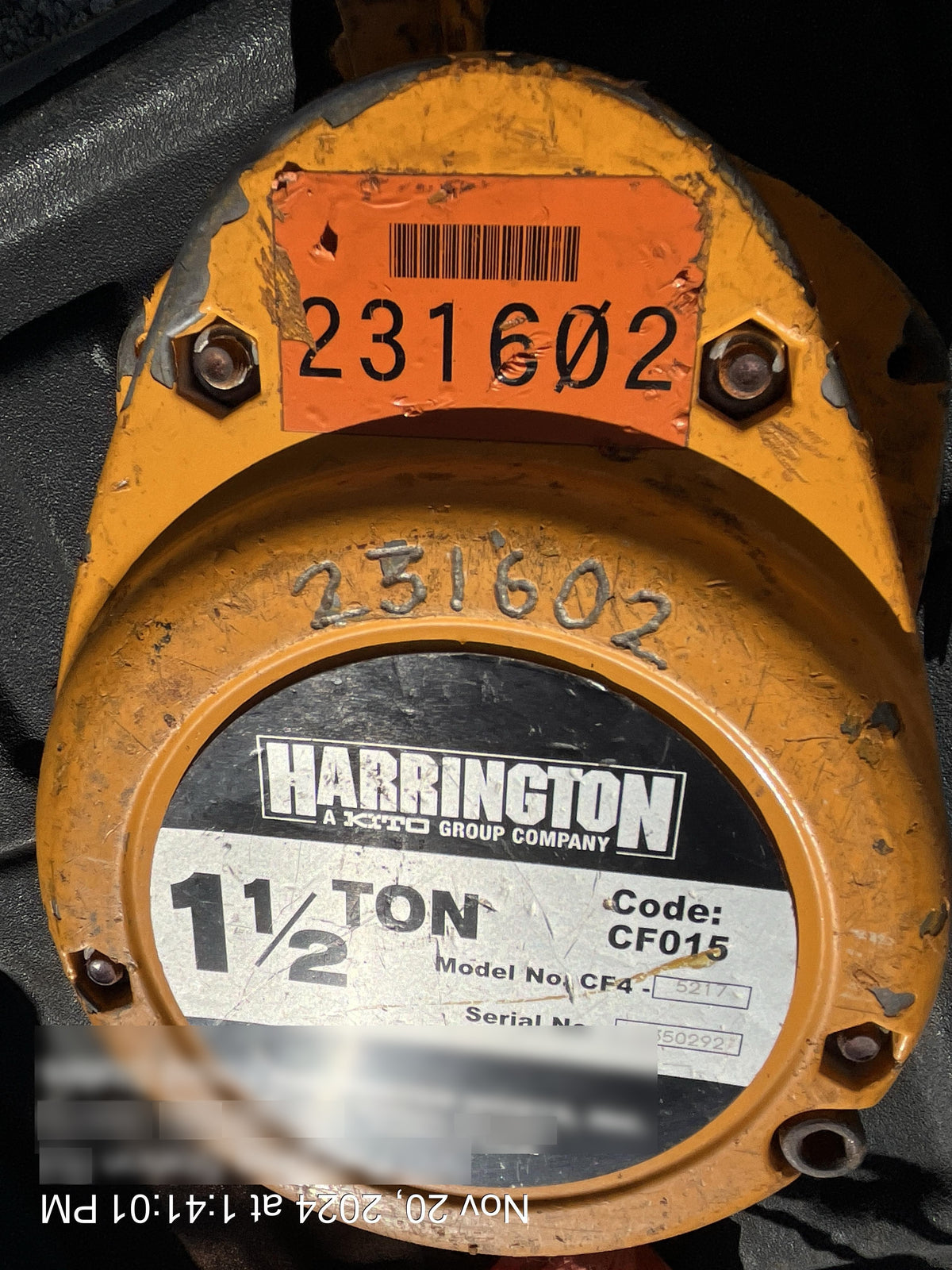 2022 HARRINGTON CF015-20
