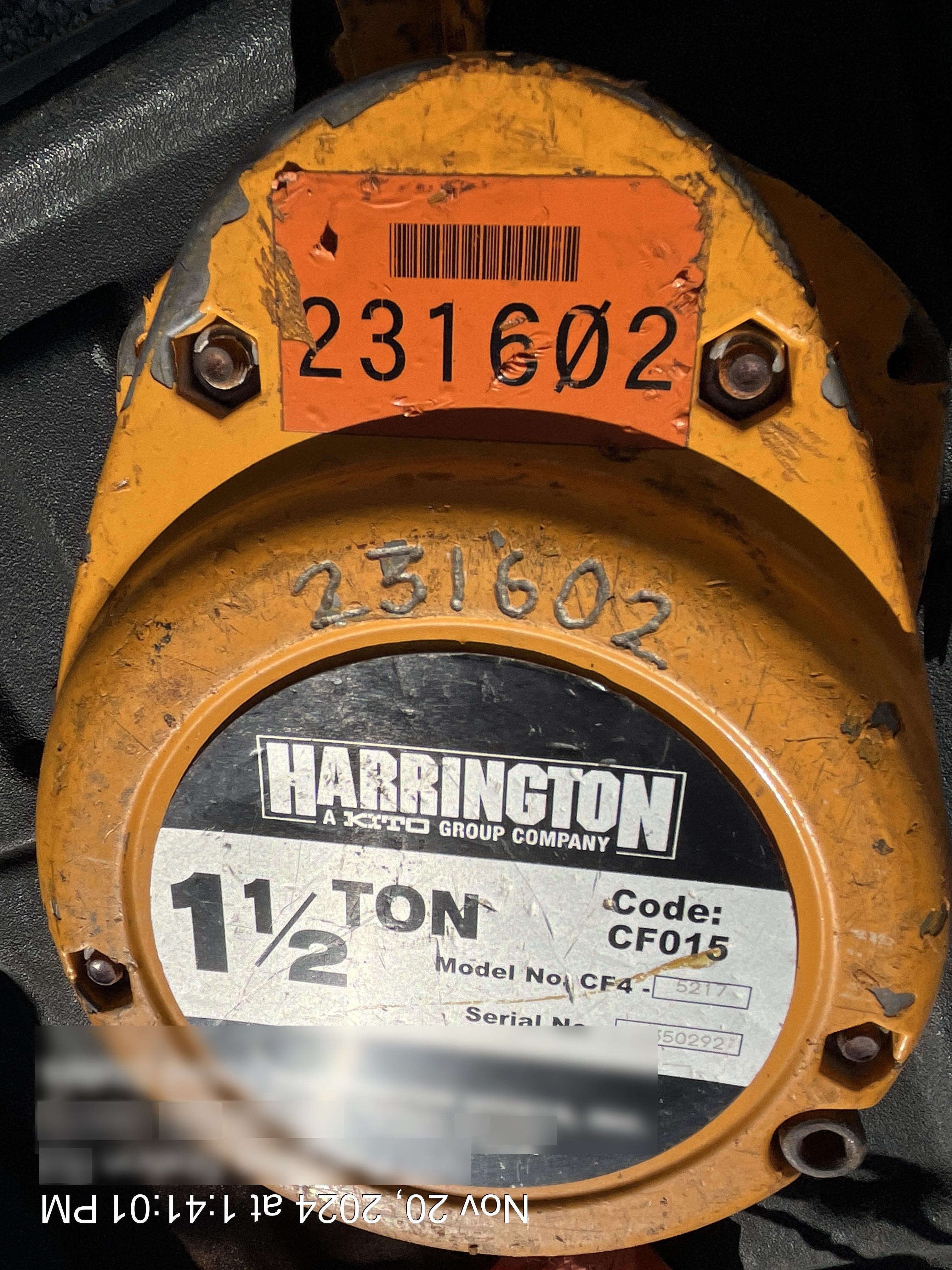 2022 HARRINGTON CF015-20