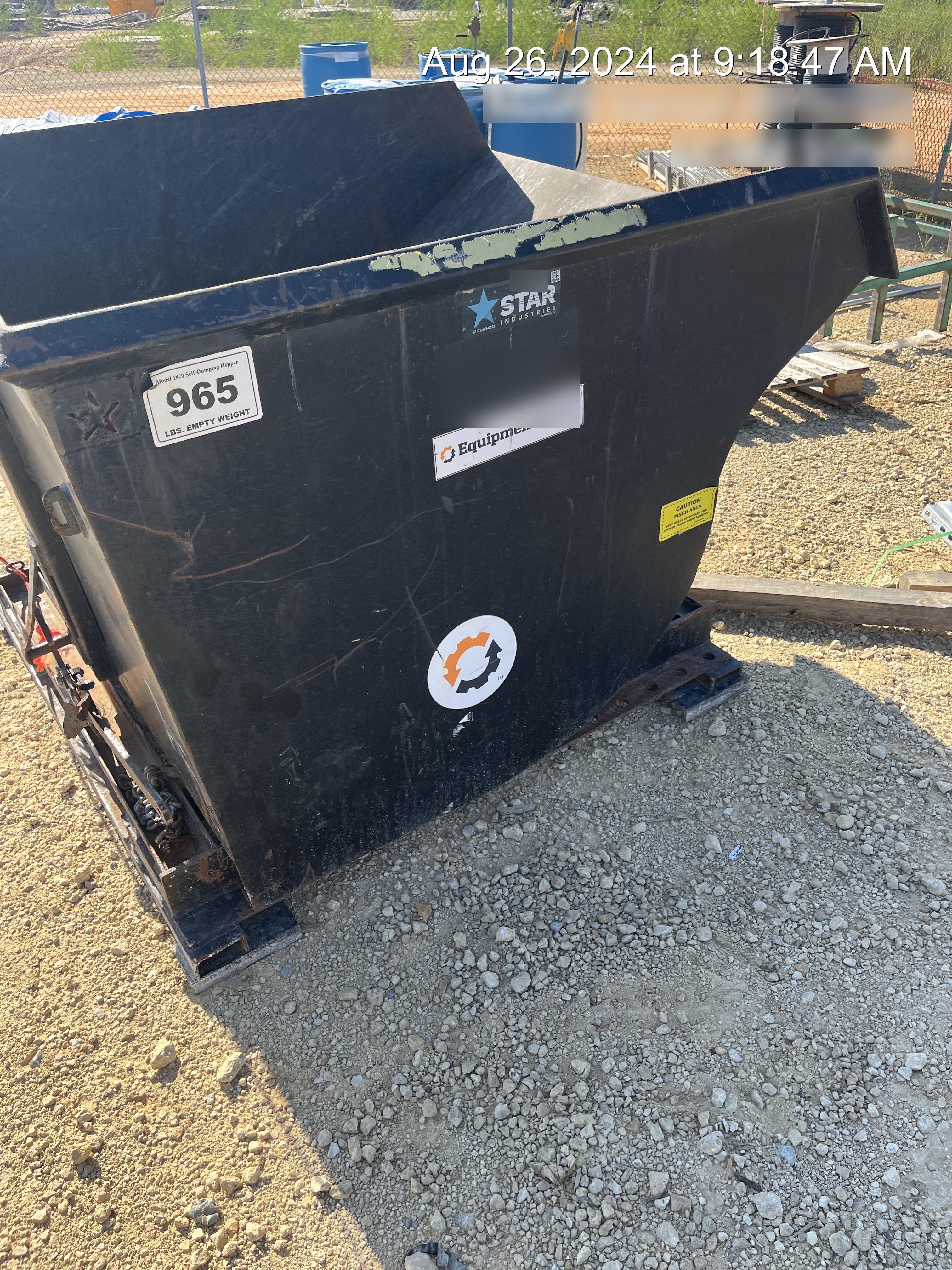 2022 STAR INDUSTRIES M-1820 - Self-Dump Hopper