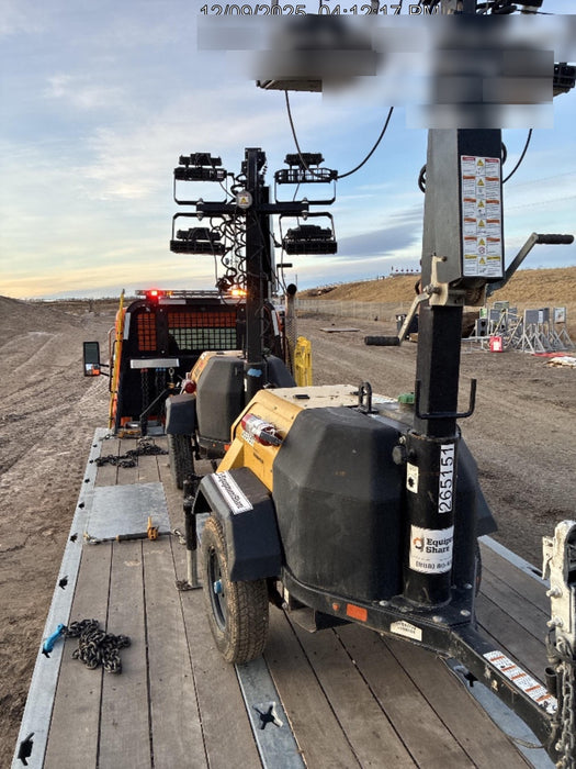 2022 Allmand NLV3GR (4) LED Light Fixture 350W, 23' Vertical Mast, 3kW Prime, Towable, ES Decals, T3