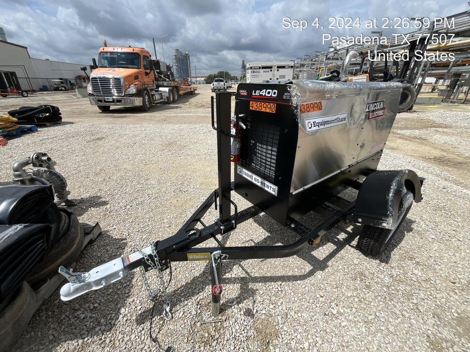 2024 Lincoln Electric LE400 Kubota V1505, Trlr, Cable Rack, Light Kit, ES Decals, T3