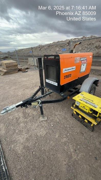 2022 Lincoln Electric LE400 Kubota V1505, Trlr, Cable Rack, Light Kit, ES Decals, T3