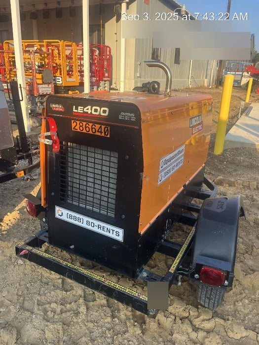 2022 Lincoln Electric LE400 Kubota V1505, Trlr, Cable Rack, Light Kit, ES Decals, T3