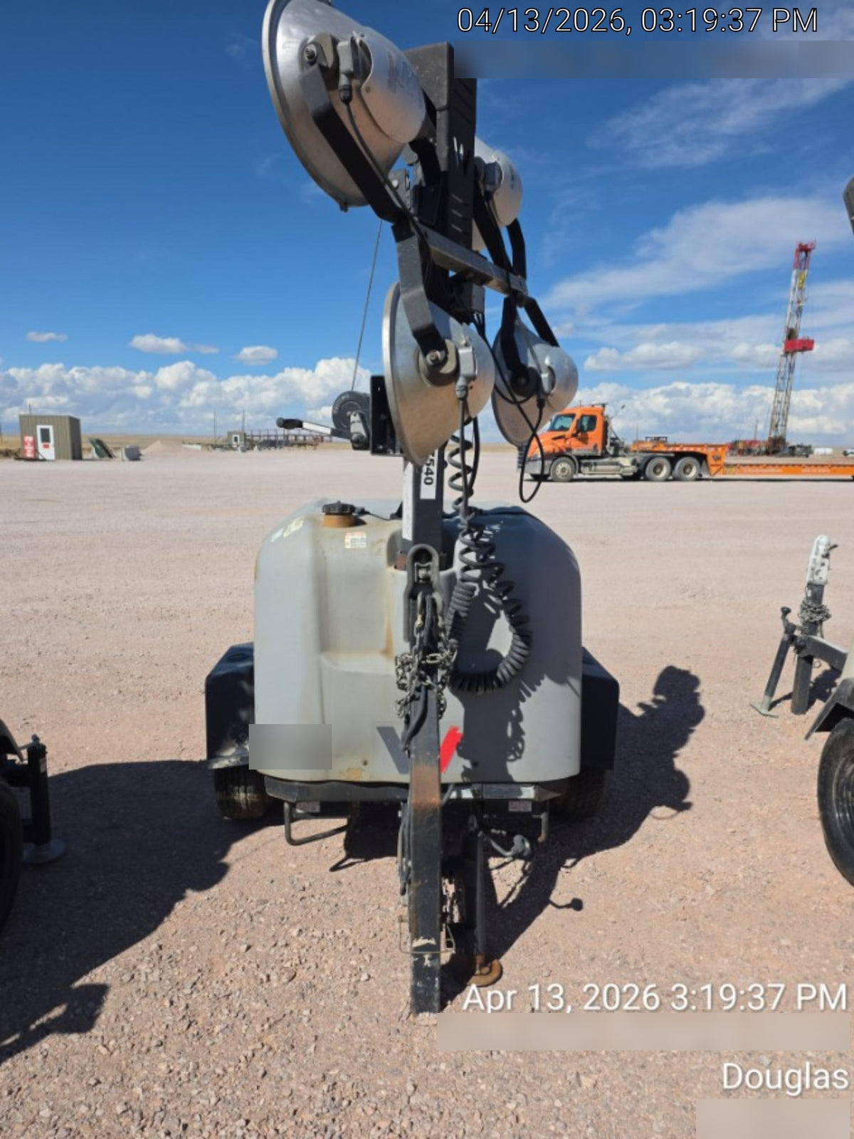 2018 Wacker Neuson LTV6K-MH Wacker Neuson LTV6K Mobile Light Tower w/Fuel Level Sensor Installed