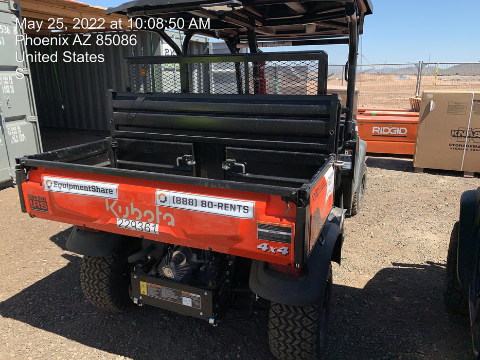 2022 Kubota RTV-X1140W-H Plastic Canopy, Windshield Acrylic Clear, LED Strobe Light, Wire Harness Kit, Back up Alarm