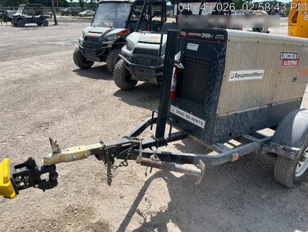 2019 Lincoln Electric Vantage 322 Ready-Pak 3, Two Wheel Trailer, Fender and Light Kit, Cable Rack