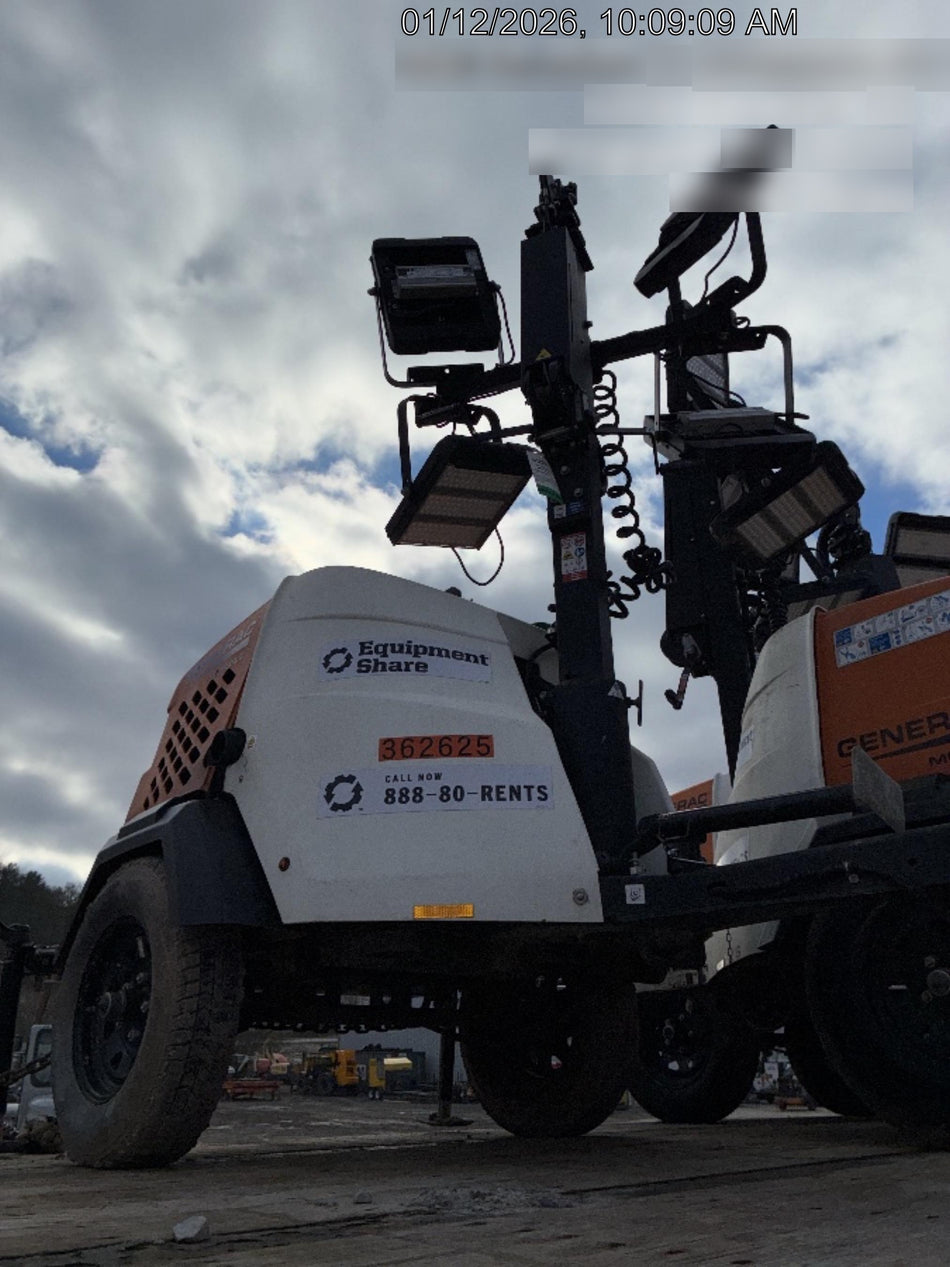 2023 Generac MLT2 Diesel, Flex Switch 120V Input, Powerzone Controller, 
(4) 320W LED Lights, 4kW Generator, 39.9 Gal Fuel Tank, 2" Ball, T3