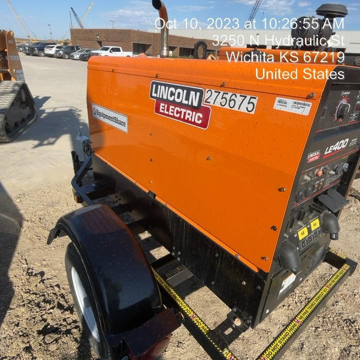 2022 Lincoln Electric LE400 Kubota V1505, Trlr, Cable Rack, Light Kit, ES Decals, T3