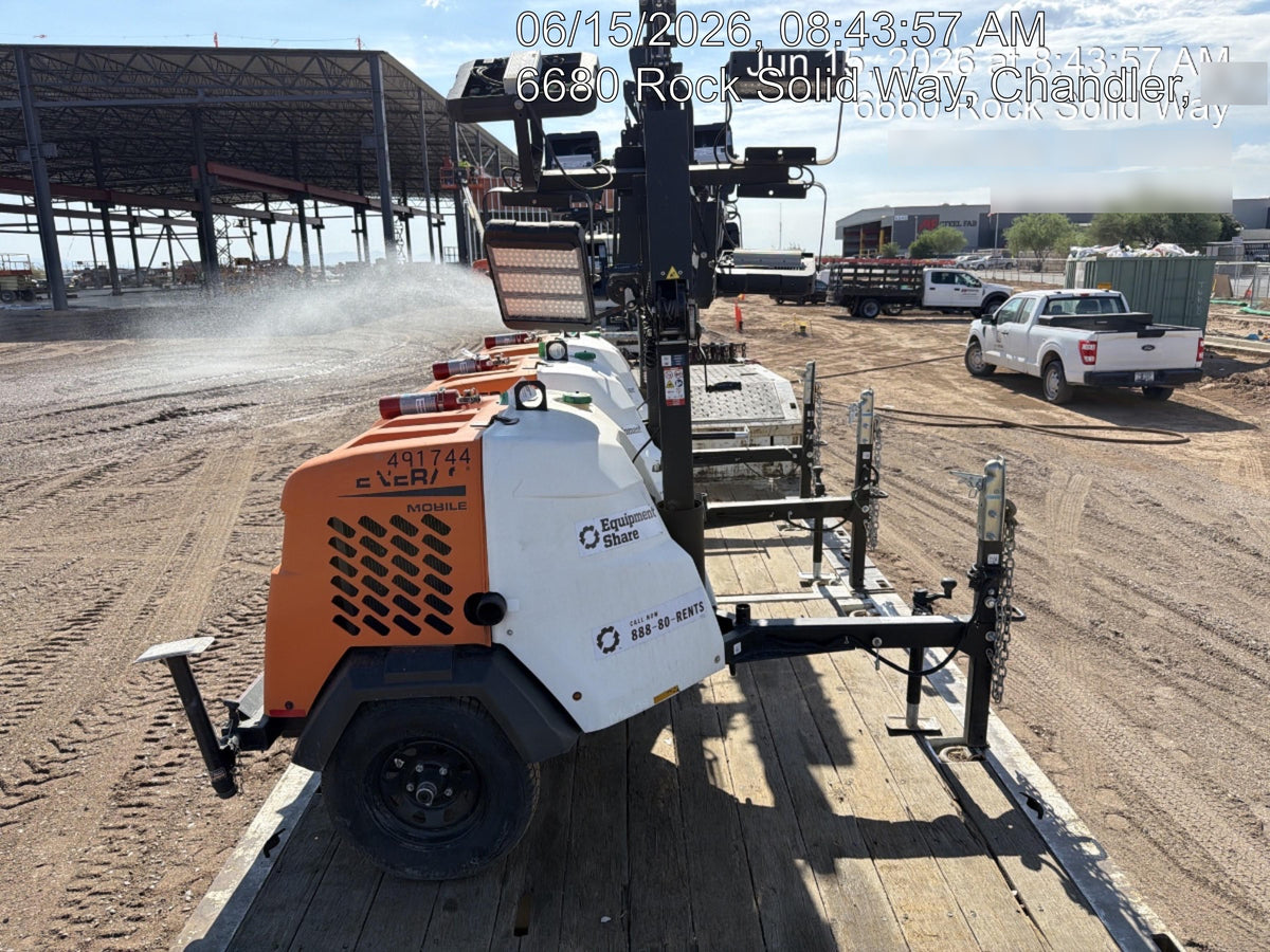 2025 Generac MLTS-4 Diesel, Mitsubishi L2E, 7.1 hp @1800 rpm, Flex Switch 120V Input, Powerzone Controller, (4) 320W LED Lights, 4kW Generator, 39.9 Gal Fuel Tank, 2" Ball, ES Decals