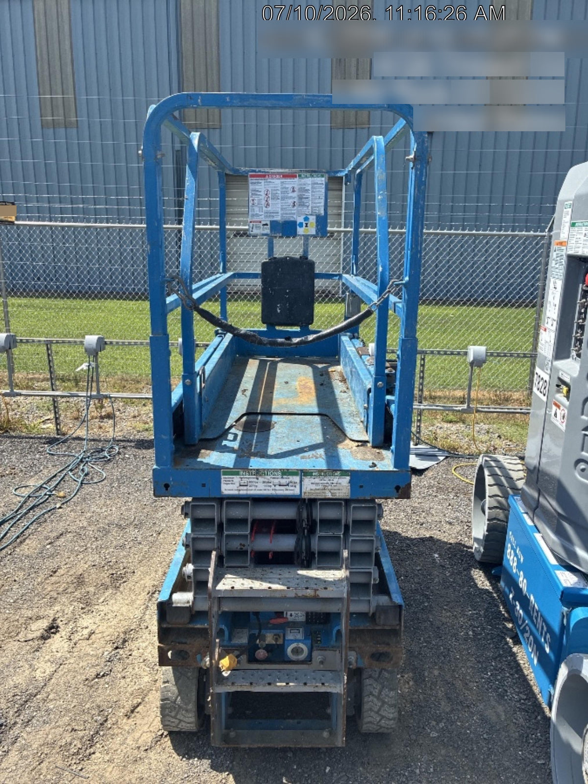2019 Genie GS-1930 Fixed Rails with Chain Entry