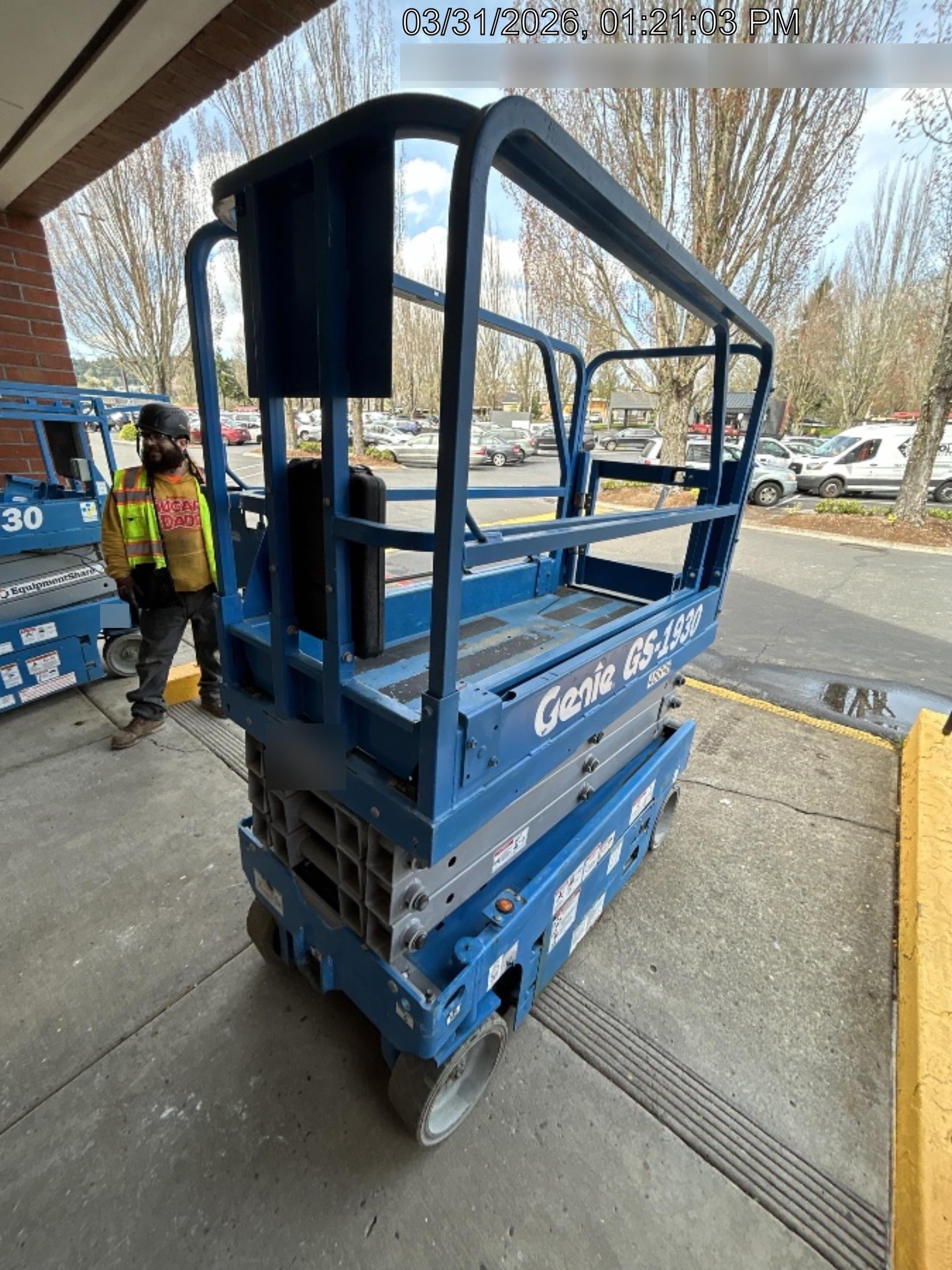 2019 Genie GS-1930 Half Height Swing Gate, 800W Inverter