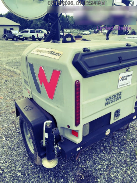 2018 Wacker Neuson LTV6L-MH Wacker Neuson LTV6L Mobile Light Tower w/Fuel Level Sensor Installed