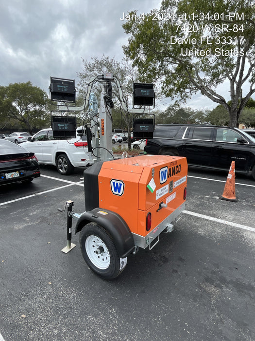 2023 Wanco WLTT-4MM4K Diesel, Deep Sea Controller, Shore Power Plug, Auto Start, (4) 350W LED Floodlights, 4kW Generator, 60 Gal Fuel Tank, 2" Ball, T3