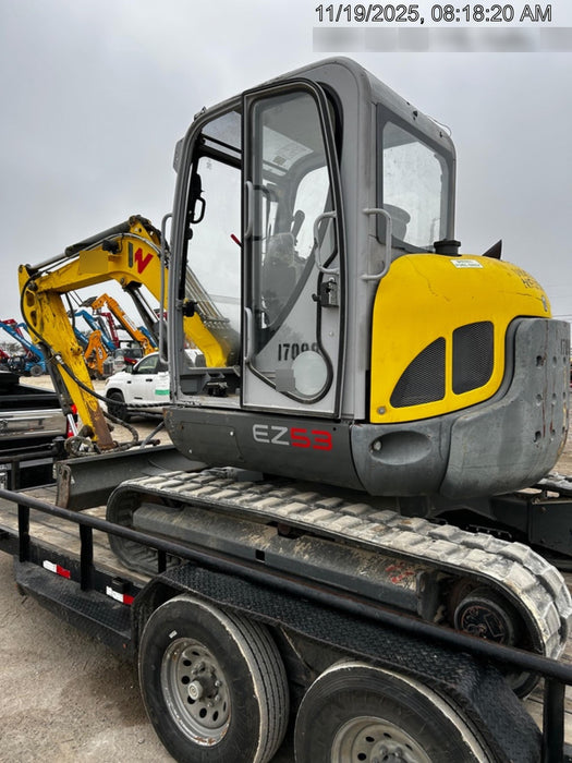 2018 Wacker Neuson EZ53 Wacker Neuson EZ53 12K Excavator, TRK,LGD,CAB,PC, Manual QC, Hydraulic Thumb, Buckets: 24", 18 12"