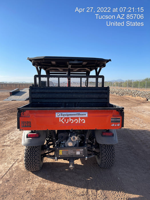 2021 Kubota RTV-X1140W-H Plastic Canopy, Windshield Acrylic Clear, LED Strobe Light, Wire Harness Kit, Back up Alarm